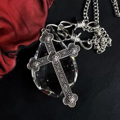 Jewelry Matsuoka x Miki Cross Gothic Punk Style Necklace Chain Size ONE SIZE - 4 Thumbnail