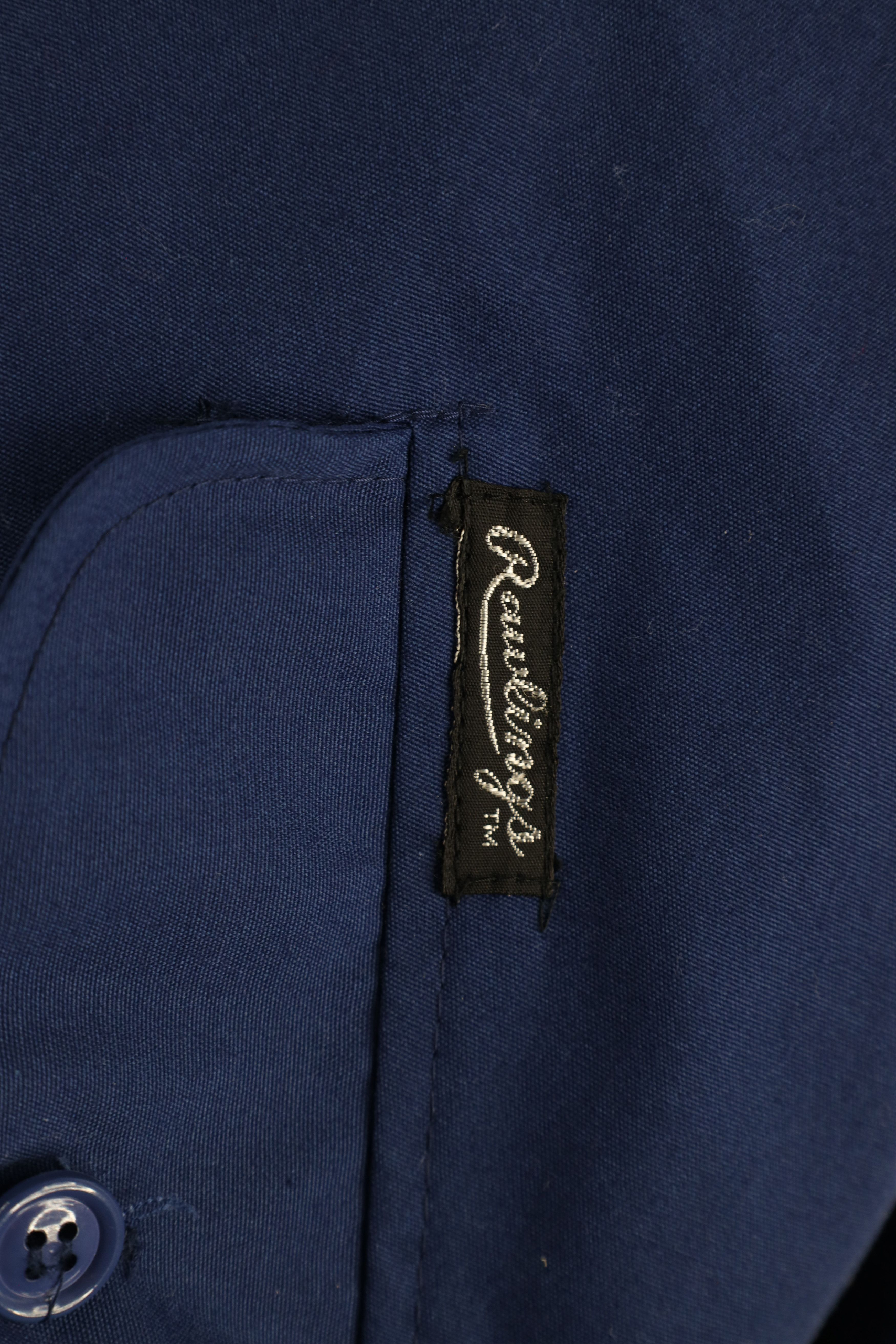 Vintage Vintage 80s 90s Rawlings Lined Cafe Racer Bomber Jacket Blue Size US M / EU 48-50 / 2 - 4 Thumbnail