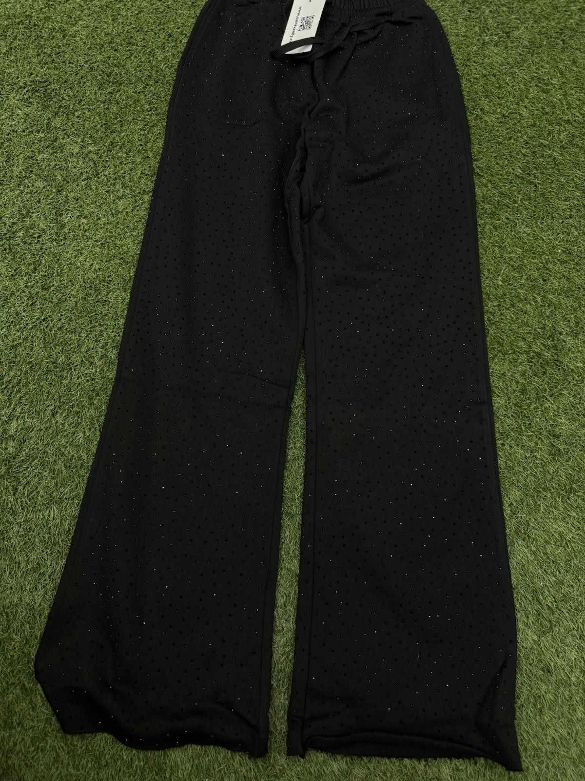 Saint Vanity Size S - Saint Vanity Black Rhinestone Sweatpants Authentic Size US 30 / EU 46 - 1 Thumbnail