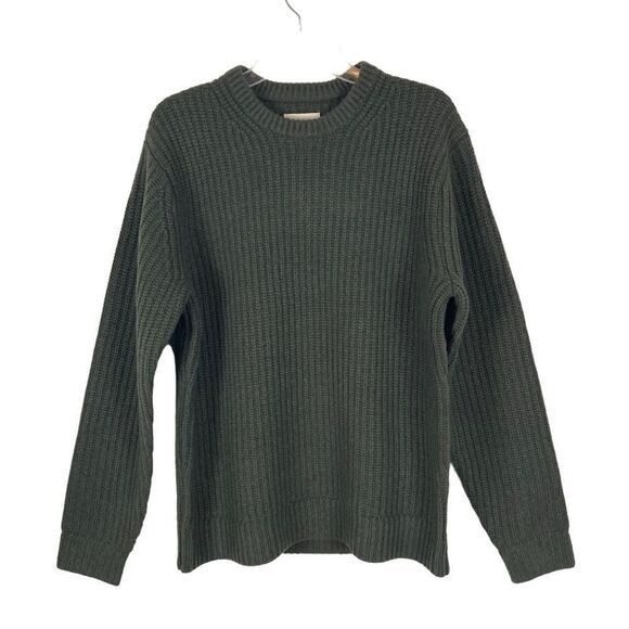 Taylor Stitch Taylor Stitch The Wharf Sweater 100% Merino wool Dark Olive Size US S / EU 44-46 / 1 - 1 Thumbnail