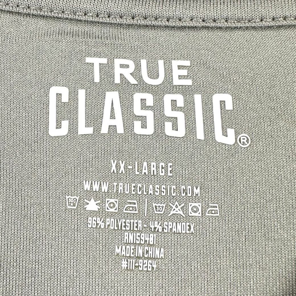 Vintage True Classic T-Shirt Mens 2XL Grey Athletic Stretch Short Sleeve Tee Adult NEW Size US XXL / EU 58 / 5 - 4 Thumbnail
