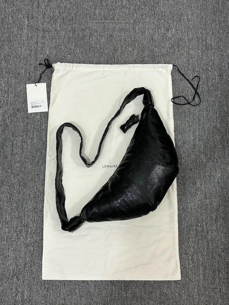 Lemaire LEMAIRE 2025SS black coated bag i Size ONE SIZE - 3 Thumbnail