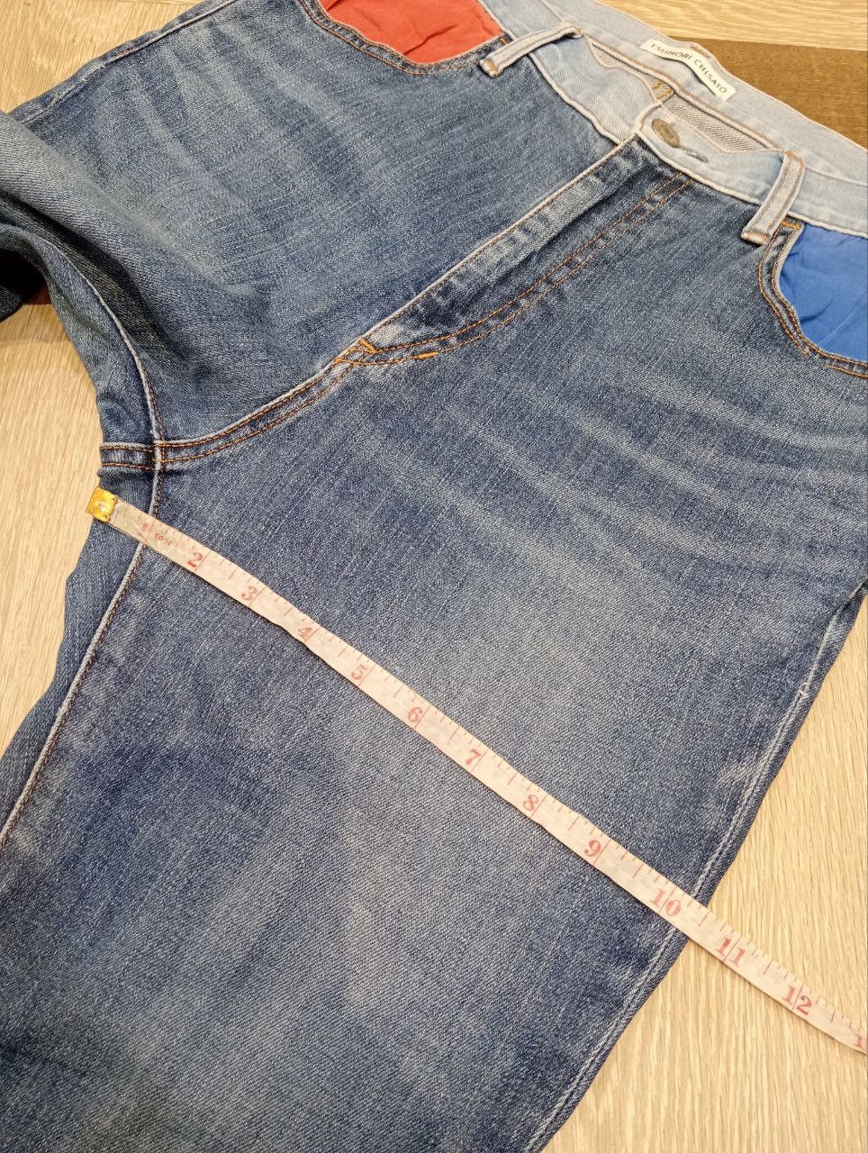Tsumori Chisato TSUMORI CHISATO by ISSEY MIYAKE STRETCH BLUE JEANS Size US 31 - 14 Thumbnail
