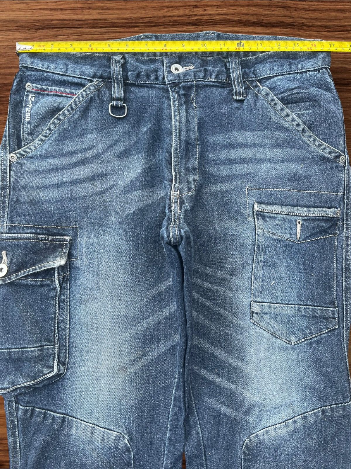 Japanese Brand Vintage Japanese Brand Multi Pocket Tactical Style Jeans Size US 33 - 13 Thumbnail
