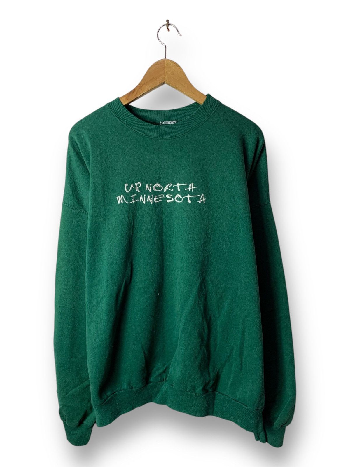 Vintage 🔥Vintage 90s Minnesota Embroided Spellout Sweatshirt Size US XXL / EU 58 / 5 - 1 Thumbnail