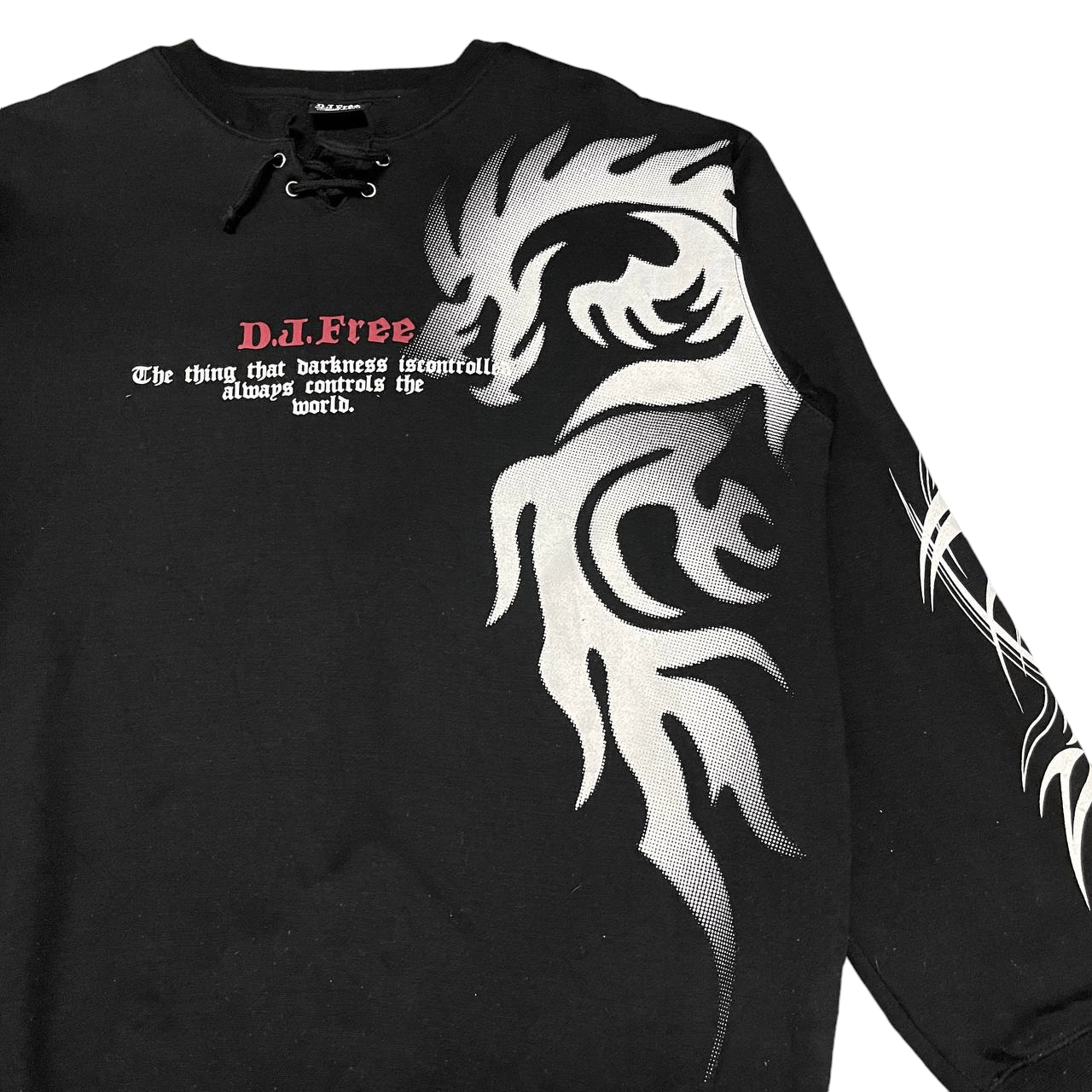 Japanese Brand Vintage DJ Free Dragon Design Crewneck Sweatshirt Size US L / EU 52-54 / 3 - 4 Thumbnail