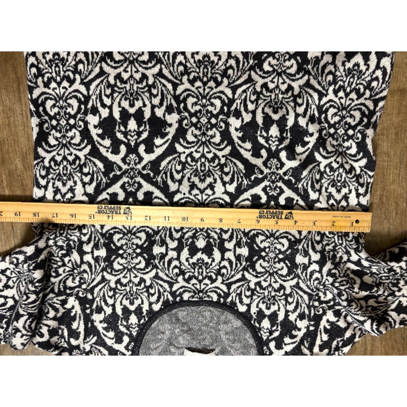 Vintage Dana Buchman Sweater Womens 36" Chest Black White Floral Studded Sparkly RN73277 Size S / US 4 / IT 40 - 5 Thumbnail
