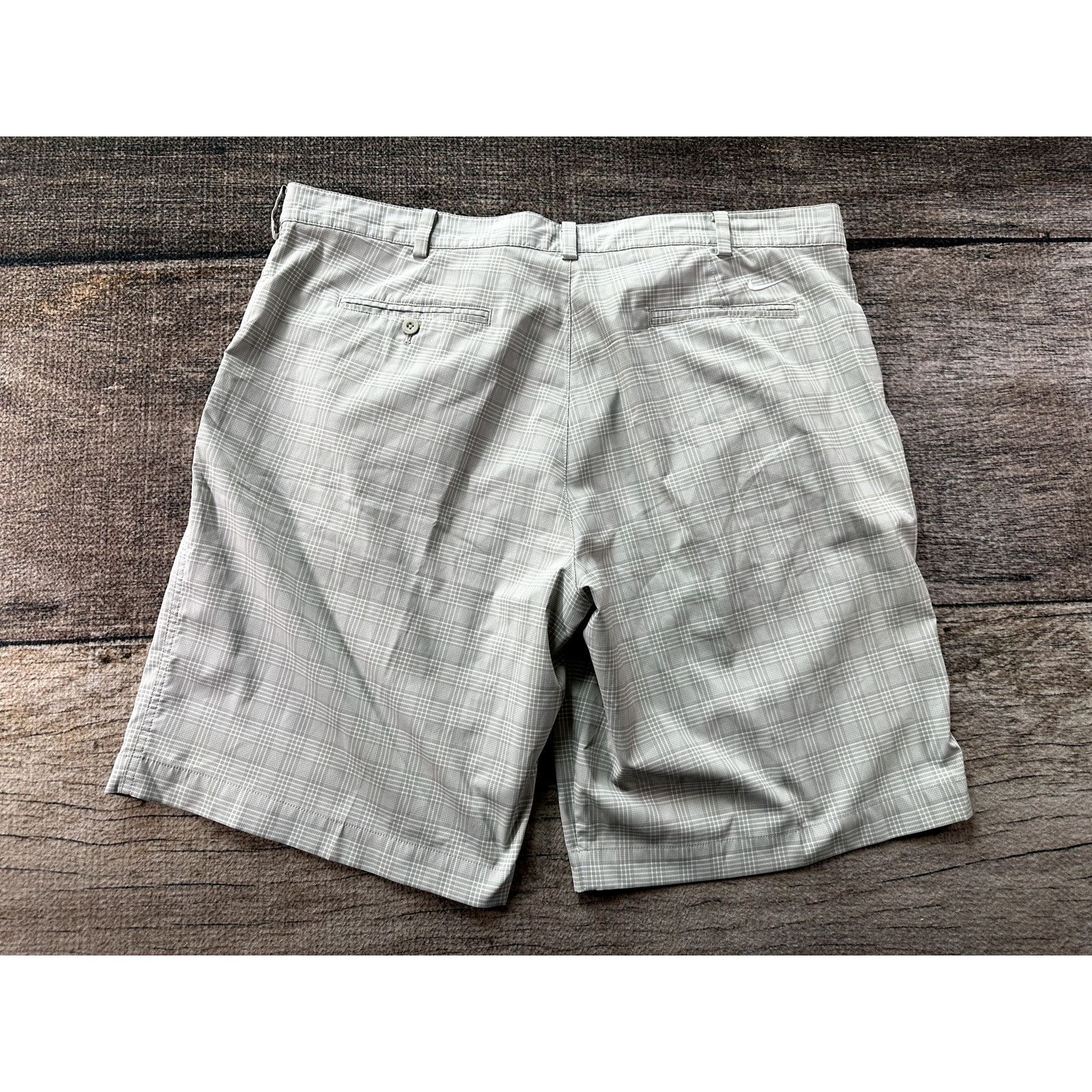 Nike Nike Golf Men's Plaid Grey White Shorts Dri-Fit SZ 42 Drifit Size US 42 / EU 58 - 5 Thumbnail