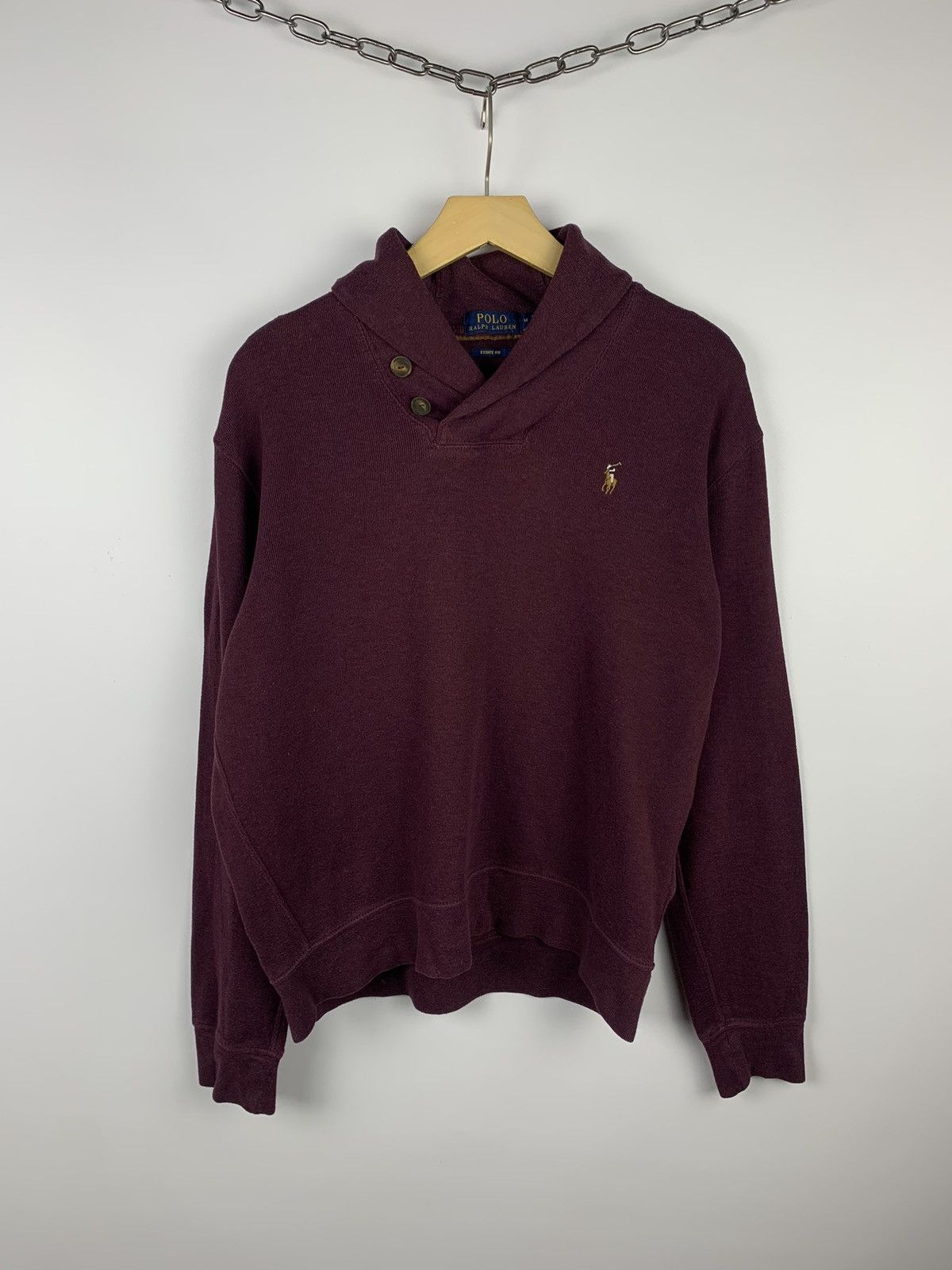 Polo Ralph Lauren Polo Ralph Lauren Estate Rib Sweater Men’s Size M Burgundy Size US M / EU 48-50 / 2 - 1 Thumbnail