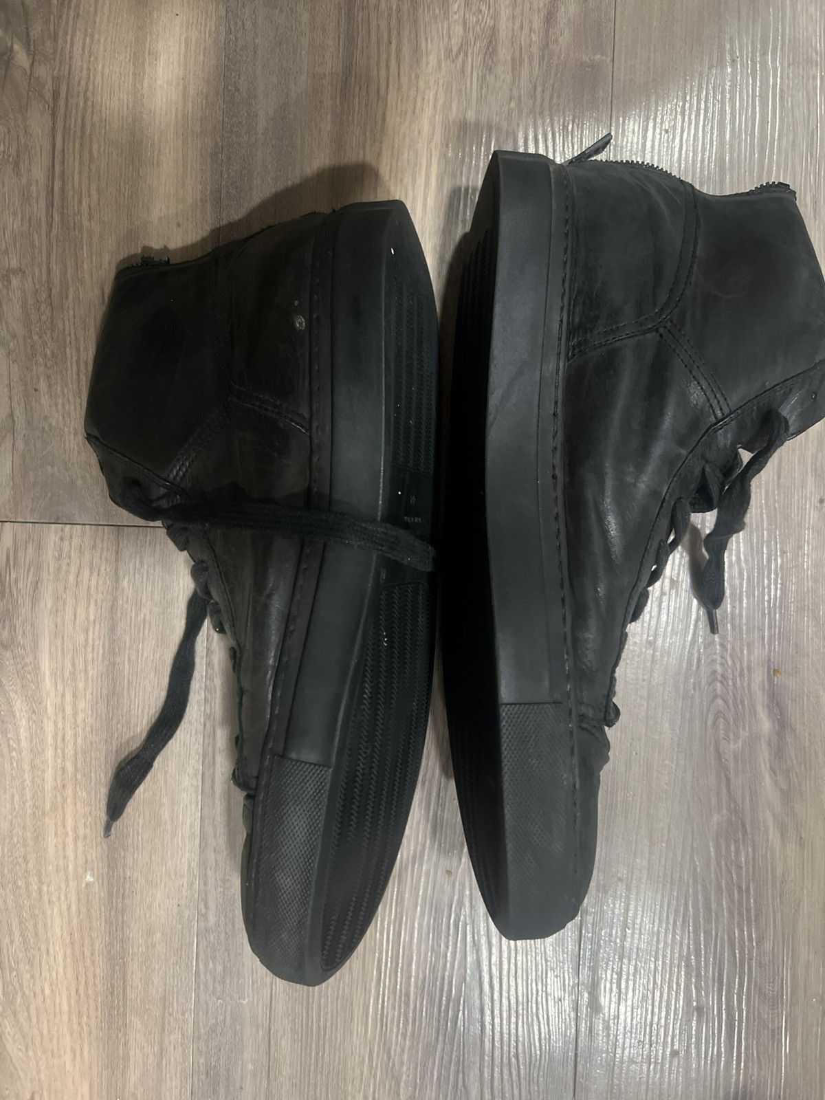 Belstaff Beautiful Belstaff Black Leather Sneakers. 44 Size US 10 / EU 43 - 2 Thumbnail