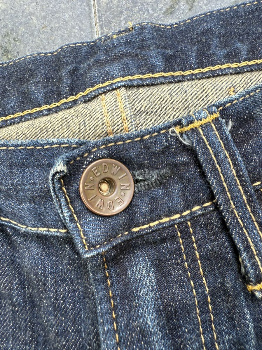Edwin × Vintage 90’s EDWIN RARE JAPANESE BRAND RETRO Y2K POCKET LOGO DENIM Size US 29 - 10 Thumbnail