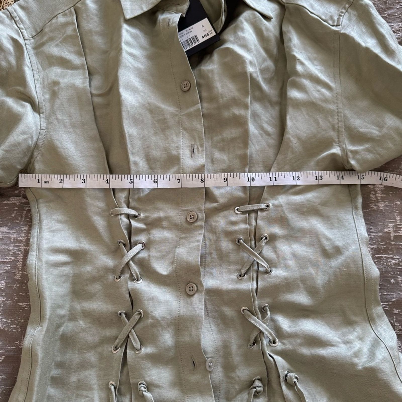 The Kooples NWT! The Kooples Elegant Green Button-Up Dress Size 0 (US S) Size XS / US 0-2 / IT 36-38 - 14 Thumbnail