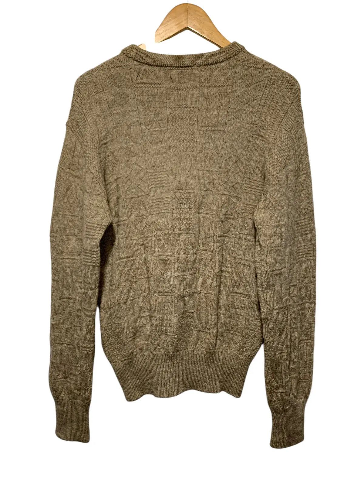 Balenciaga Balenciaga cable knit pattern mocha sweater Size US L / EU 52-54 / 3 - 5 Thumbnail