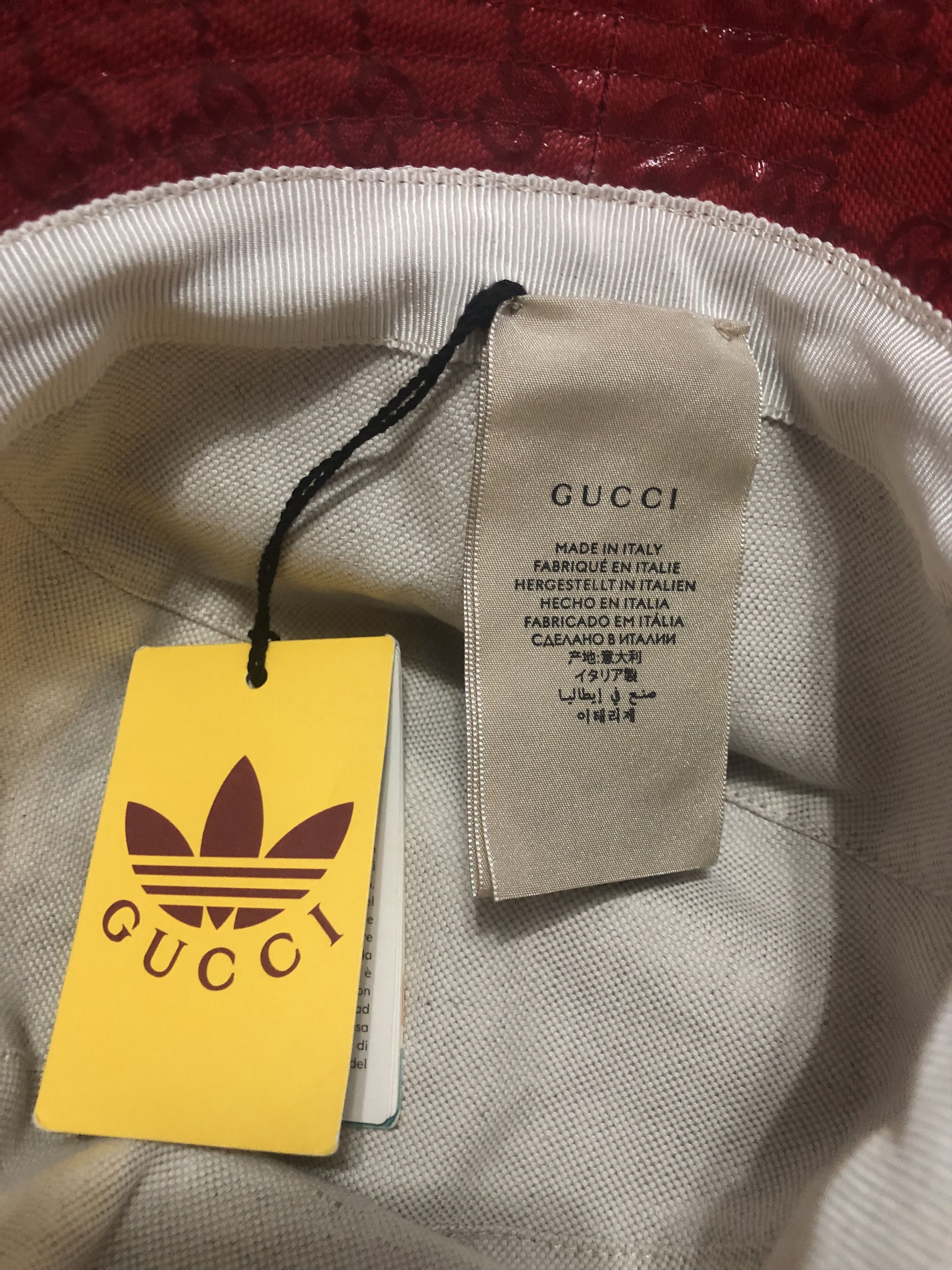 Adidas × Gucci Gucci x Adidas GG Canvas Bucket Hat Size ONE SIZE - 4 Thumbnail