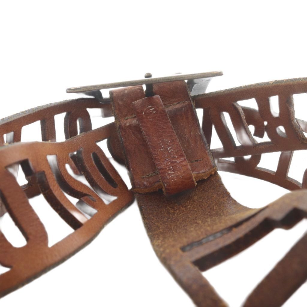 Maison Margiela Martin Margiela 14 Cut Leather Belt Brown One Size Size ONE SIZE - 5 Thumbnail