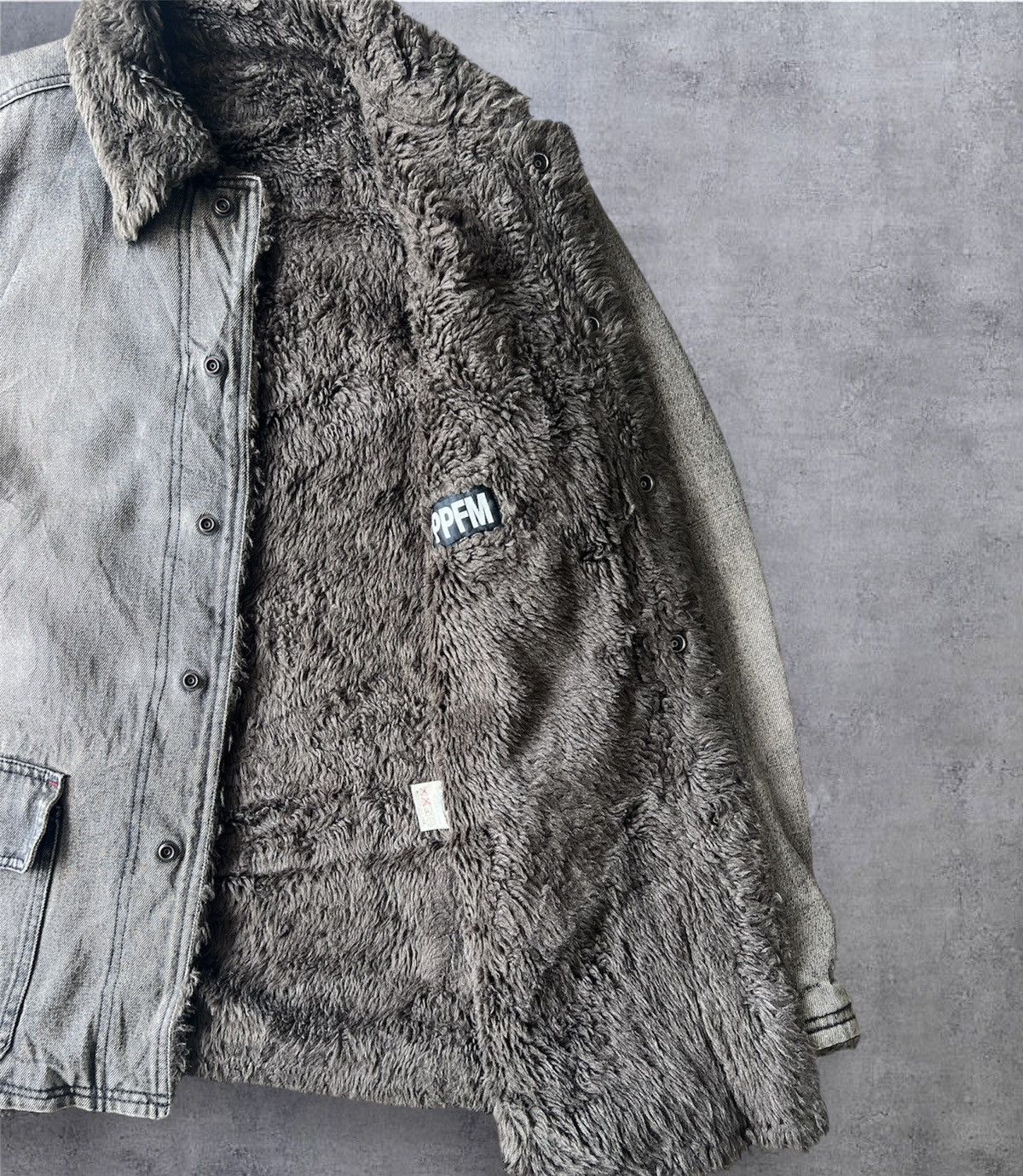 If Six Was Nine × Japanese Brand × PPFM VINTAGE PPFM SHERPA QUILTED LINED BUTTON UP JACKET Size US M / EU 48-50 / 2 - 12 Thumbnail