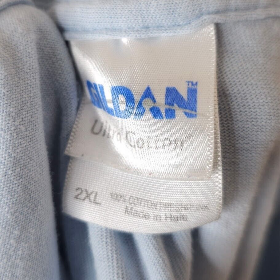 Gildan Christian T Shirt Mens Size 2XL Blue Faith Pumping Size US XXL / EU 58 / 5 - 4 Thumbnail