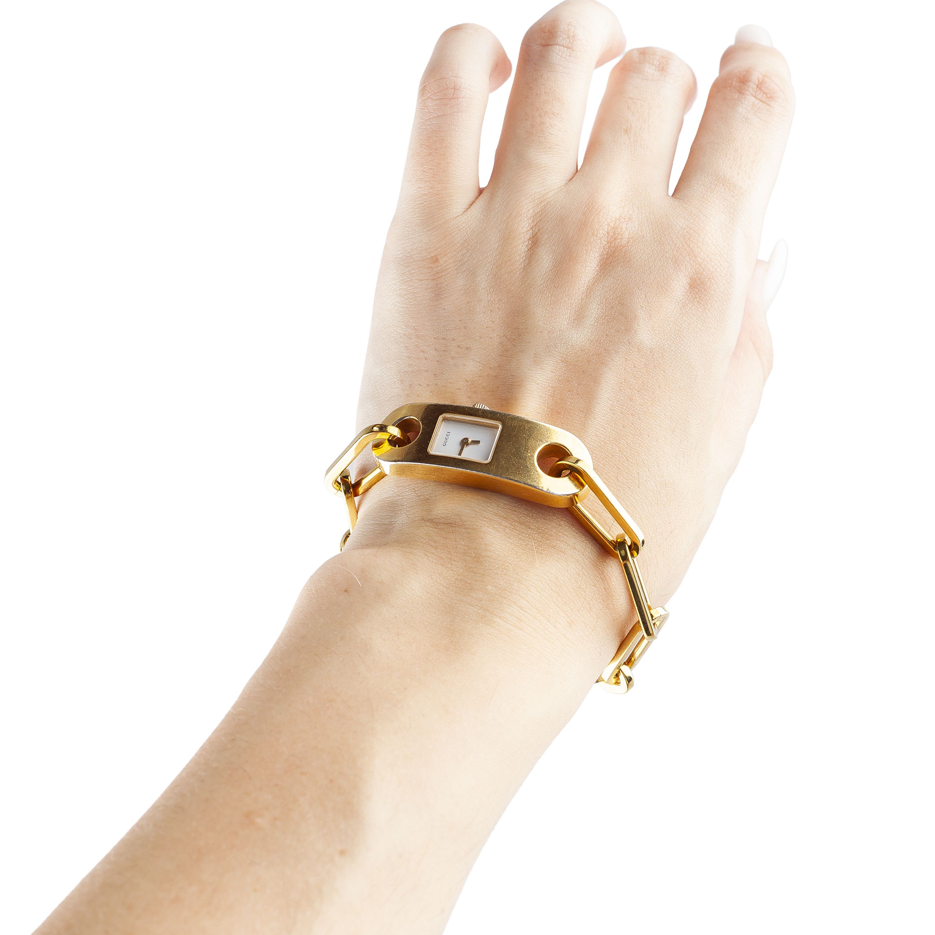 Gucci Gucci 6100L Series Gold Plated Wristwatch Golden | Grailed