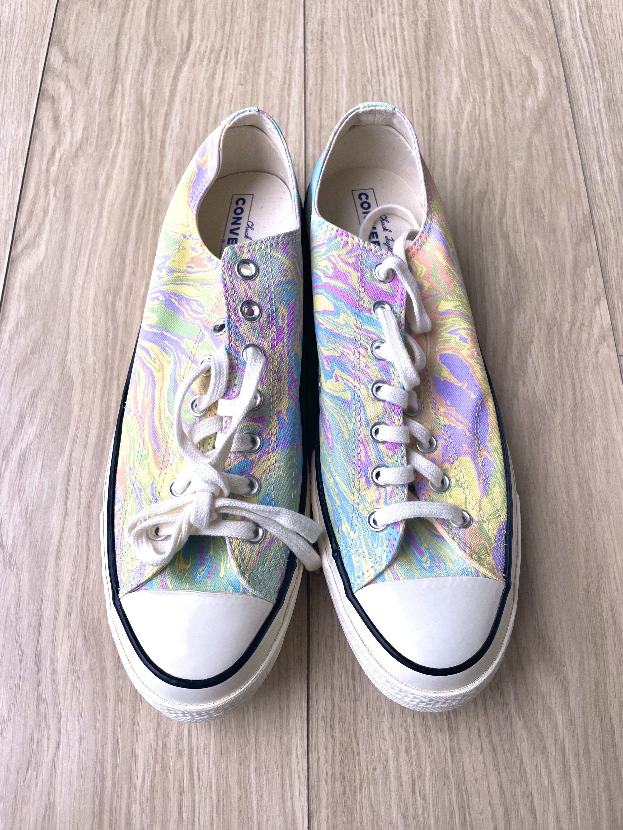 Converse RARE PASTEL PSYCHEDELIC MARBLE CHUCK TAYLOR CANVAS SNEAKERS Size US 12 / EU 45 - 4 Thumbnail