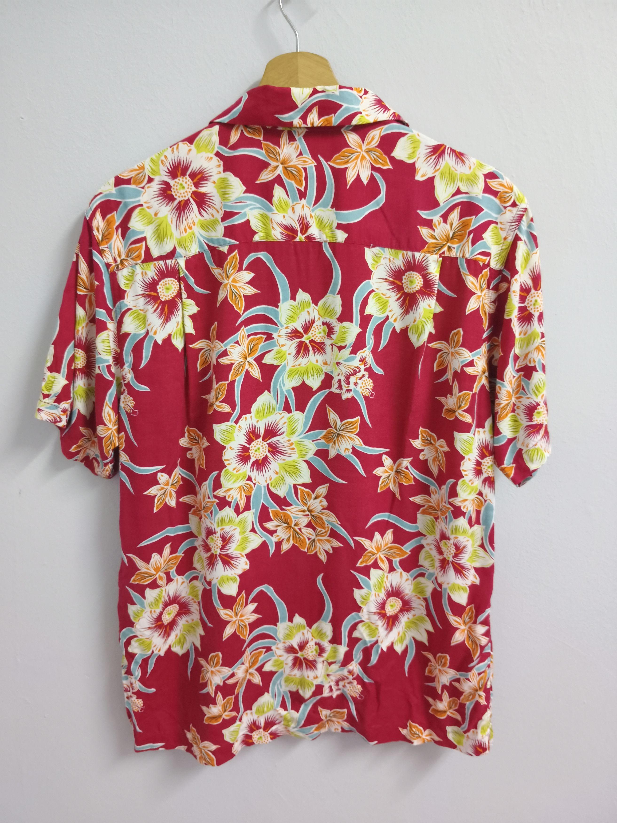 Japanese Brand × Vintage RAYON HAWAIIAN ALOHA TROPICAL FULLPRINT Size US M / EU 48-50 / 2 - 3 Thumbnail
