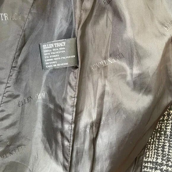 Ellen Tracy Ellen Tracy Double-Breasted Black and White Coat Size XS / US 0-2 / IT 36-38 - 3 Thumbnail