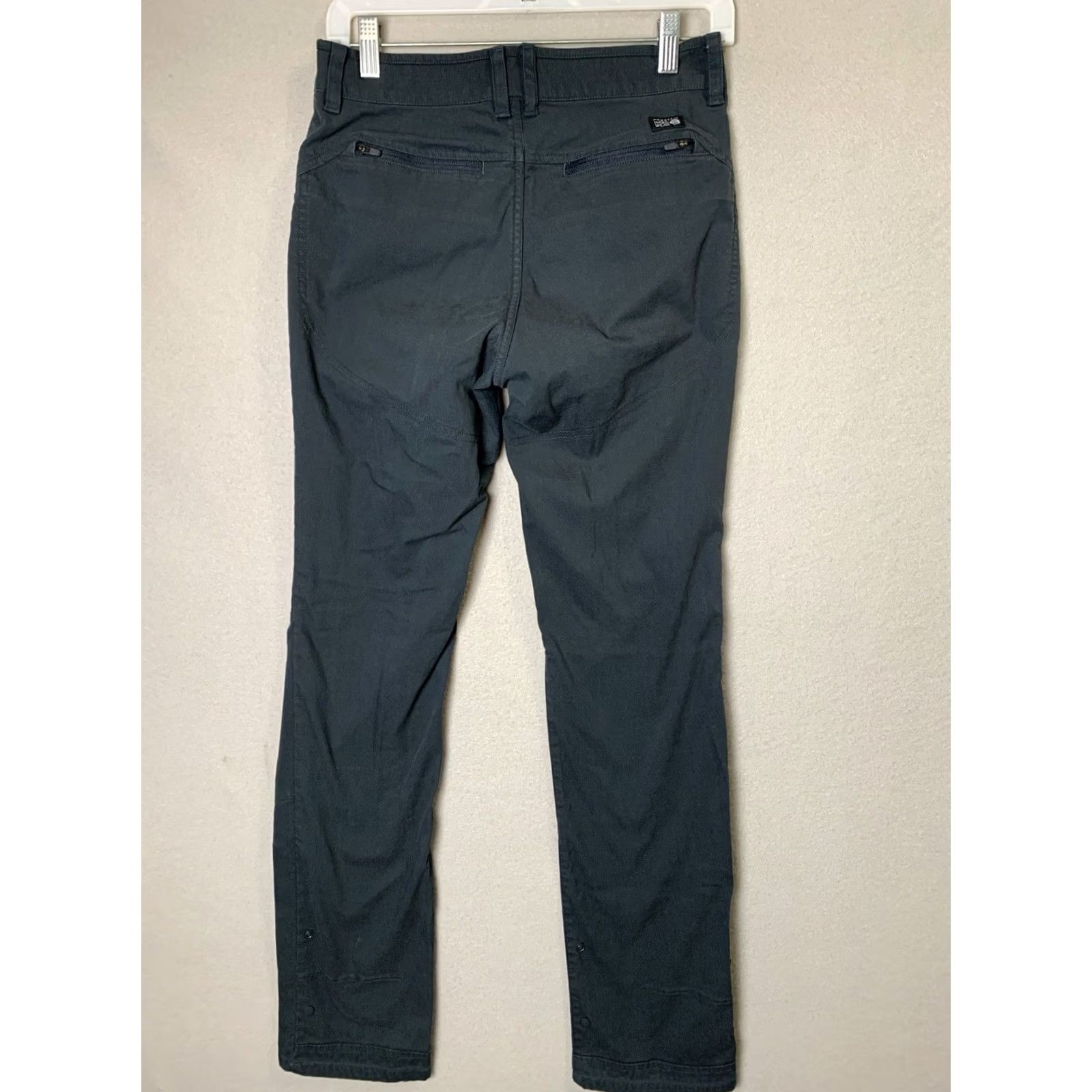 Mountain Hardwear Mountain Hardwear AP Pant Men 28x32 Black Outdoor Hiking Nylon Blend Roll Cuff Chino Straight Regular Pockets Reflective Breathable Logo Zipper Button Size US 28 / EU 44 - 2 Thumbnail