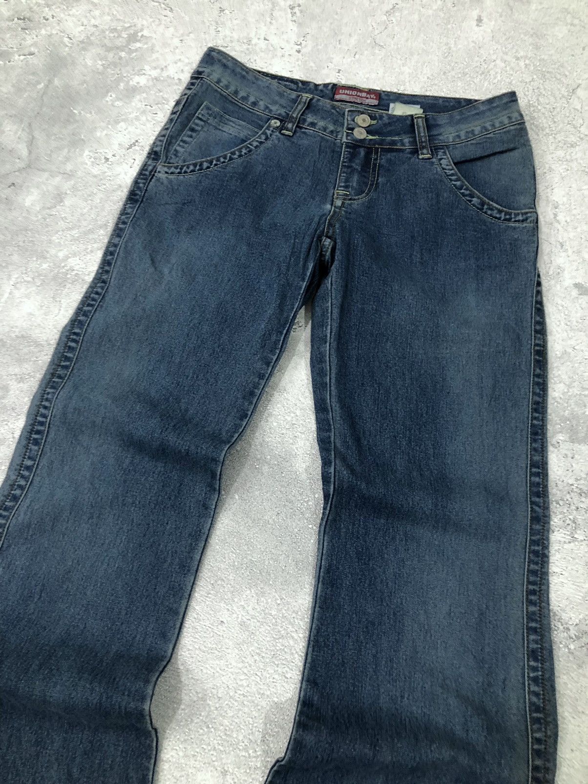 If Six Was Nine 2000s UnionBay Faded Flared Pants Size US 28 / EU 44 - 3 Thumbnail