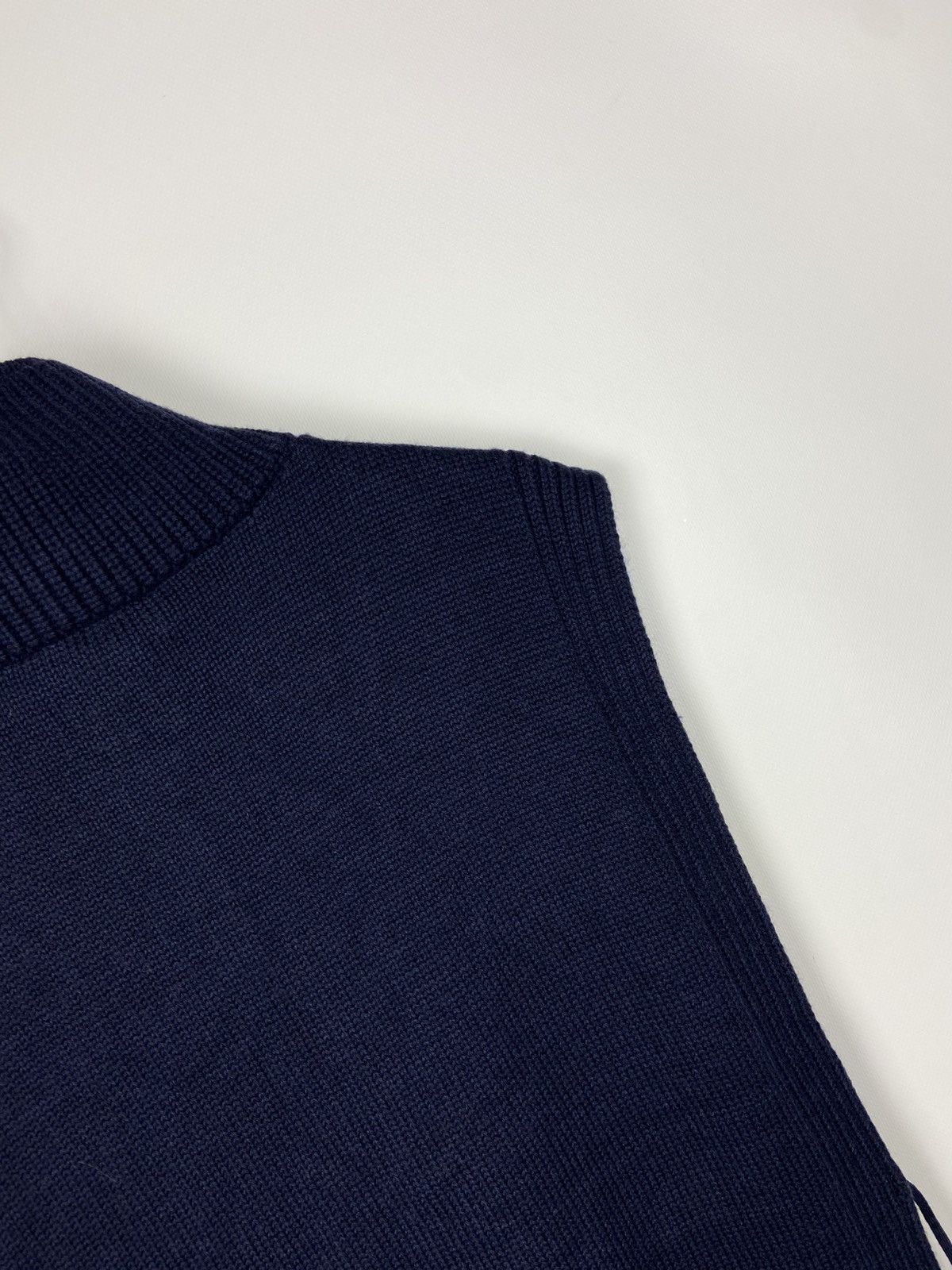 Designer × Fabiana Filippi Fabiana Filippi Sleeveless Roll-Neck Vest Blue Women’s Wool Size L / US 10 / IT 46 - 15 Thumbnail