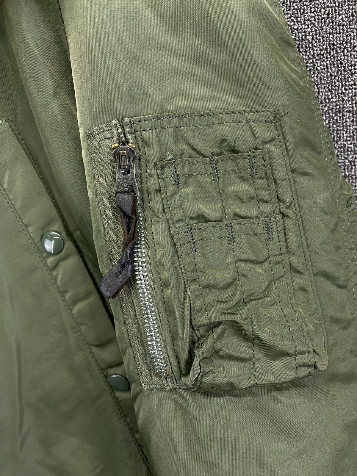 Alpha Industries Vintage 90s Alpha Industries N 3B Made in USA winter jacket Size US M / EU 48-50 / 2 - 6 Thumbnail