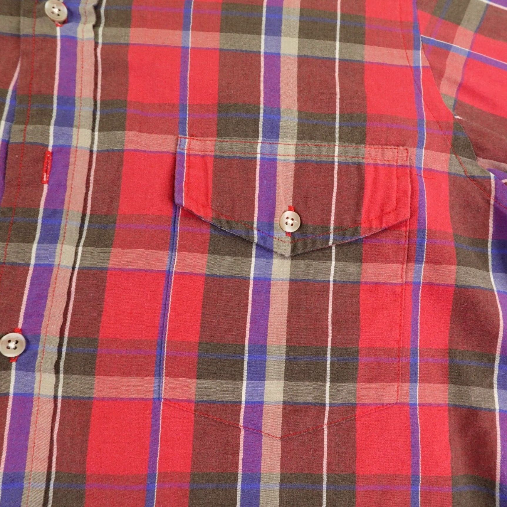 Vintage VINTAGE Woolrich Shirt Mens M Red Plaid Button-Up 90s Outdoor Casual Workwear Size US M / EU 48-50 / 2 - 3 Thumbnail