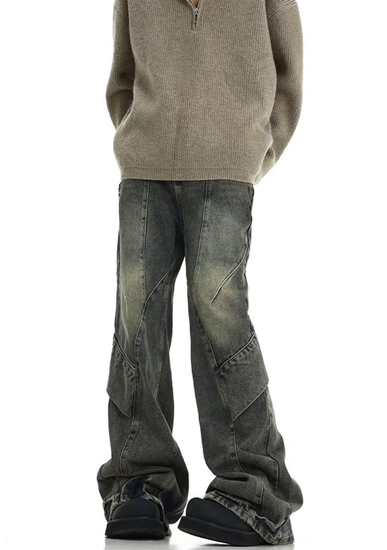 Japanese Brand × Jean Vintage blue Street Baggy Flared Denim Size US 31 - 2 Thumbnail