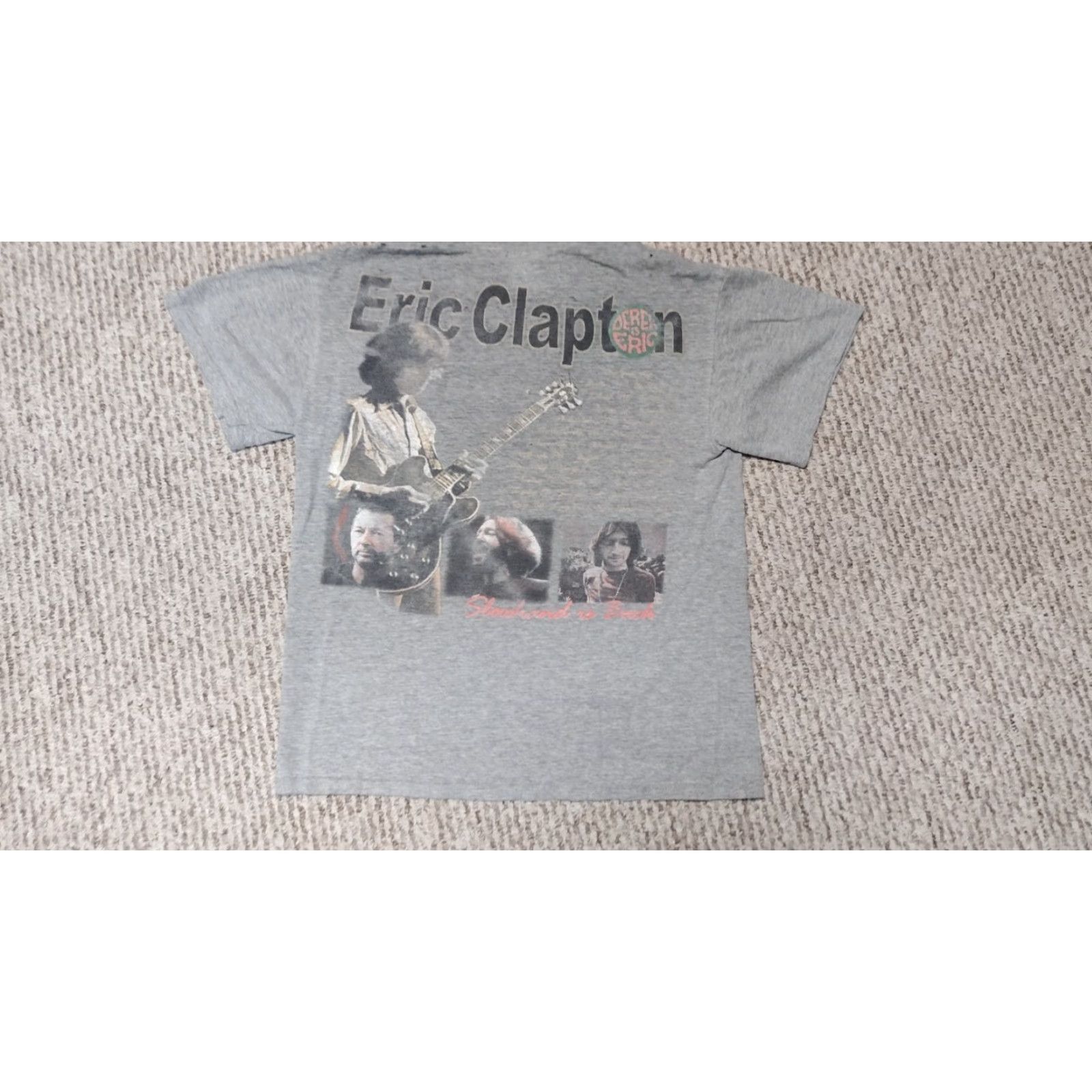 Etro Eric Clapton Band Tour Concert Shirt M Gray Cotton Short Sleeve Crew Neck Mens T-Shirt 2000s Hanes TAGLESS Rare Retro Size US M / EU 48-50 / 2 - 3 Thumbnail