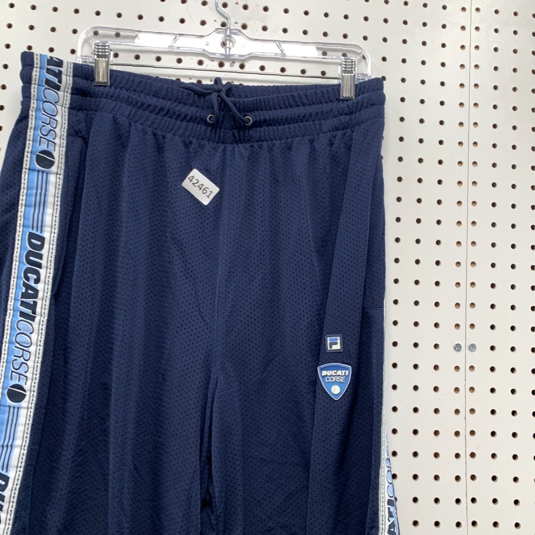 Fila VINTAGE FILA Ducati Corse Track Pants Mens XL Baggy Blue 34x32 Motorcycle Size US 33 - 5 Thumbnail