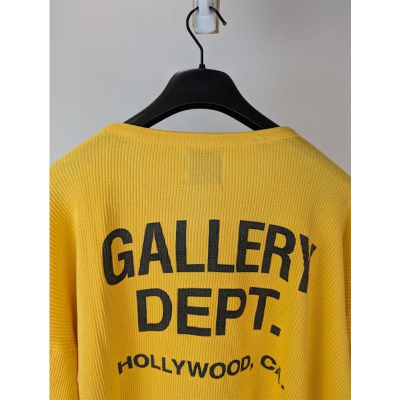 Gallery Dept. o1rshd1 Long Sleeved Waffle Knit T-Shirt in Yellow Size US XL / EU 56 / 4 - 15 Thumbnail