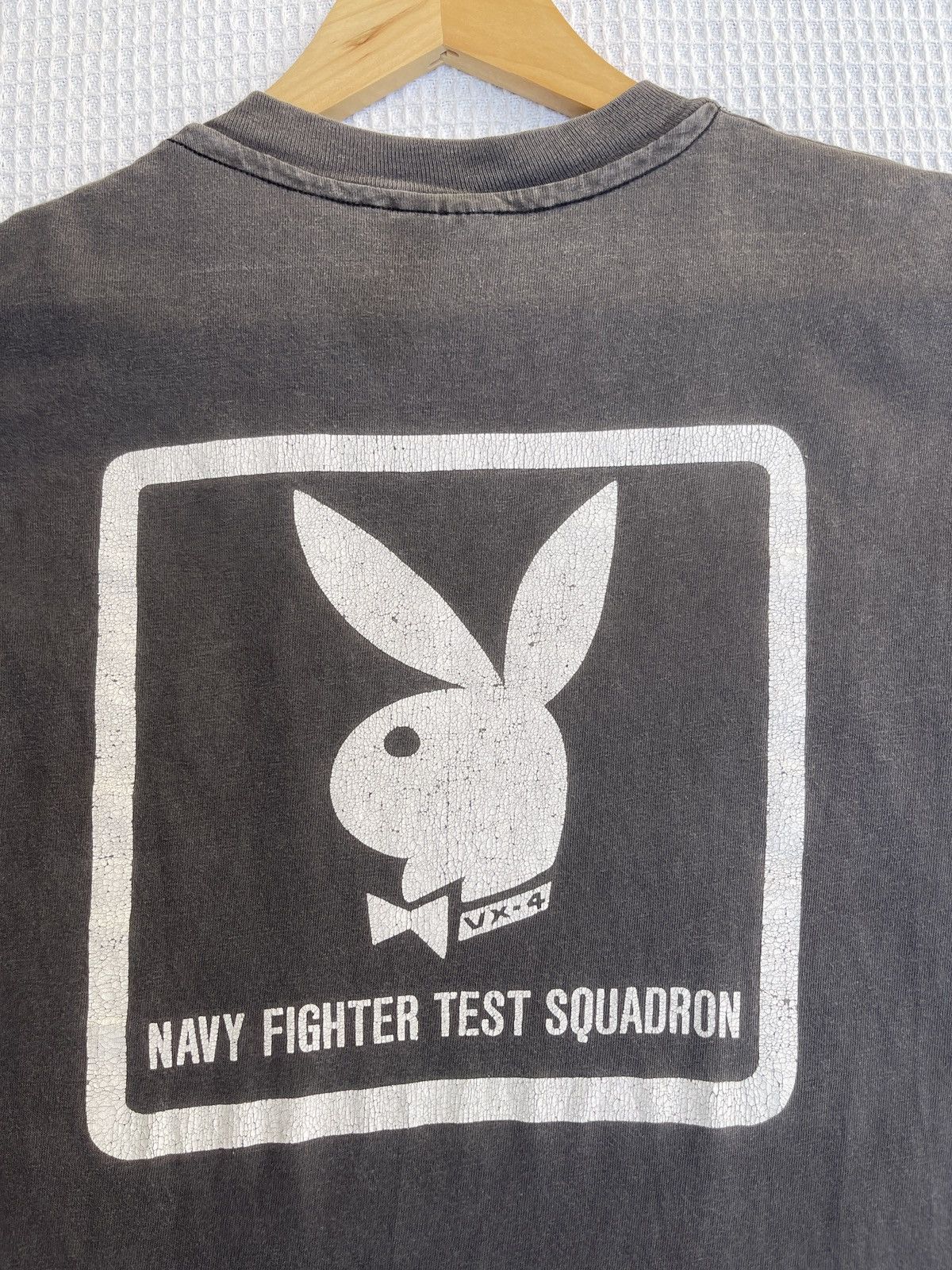 Playboy Rare🔥Vtg 80s Sun Faded TAIL HOOK Playboy ERD GRUNGE Tee Size US M / EU 48-50 / 2 - 12 Thumbnail