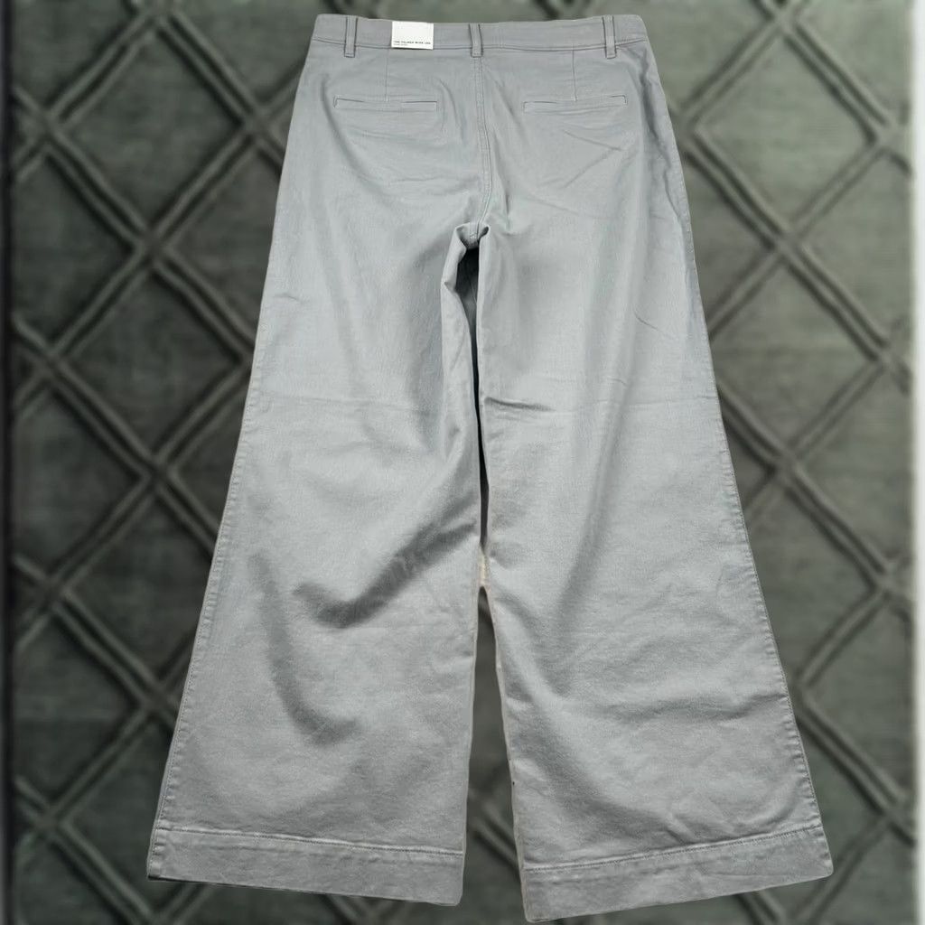 Vintage Loft Pants Womens 14 The Palmer Wide Leg High Rise Twill Gray Silver Size 36" / US 14 / IT 50 - 1 Thumbnail