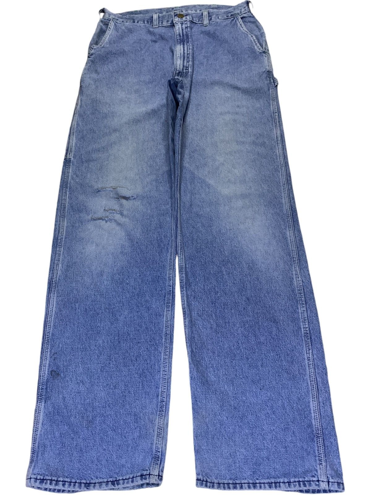 Oshkosh SALES🔥 Oshkosh Blue Wash Distress Baggy Carpenter Jeans Size US 30 / EU 46 - 1 Thumbnail