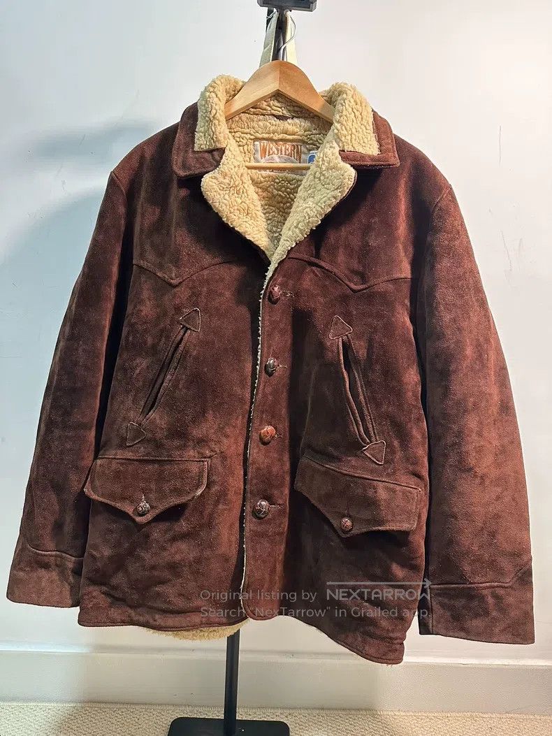 Schott Schott The top layer of suede farmer's coat Size US L / EU 52-54 / 3 - 1 Thumbnail