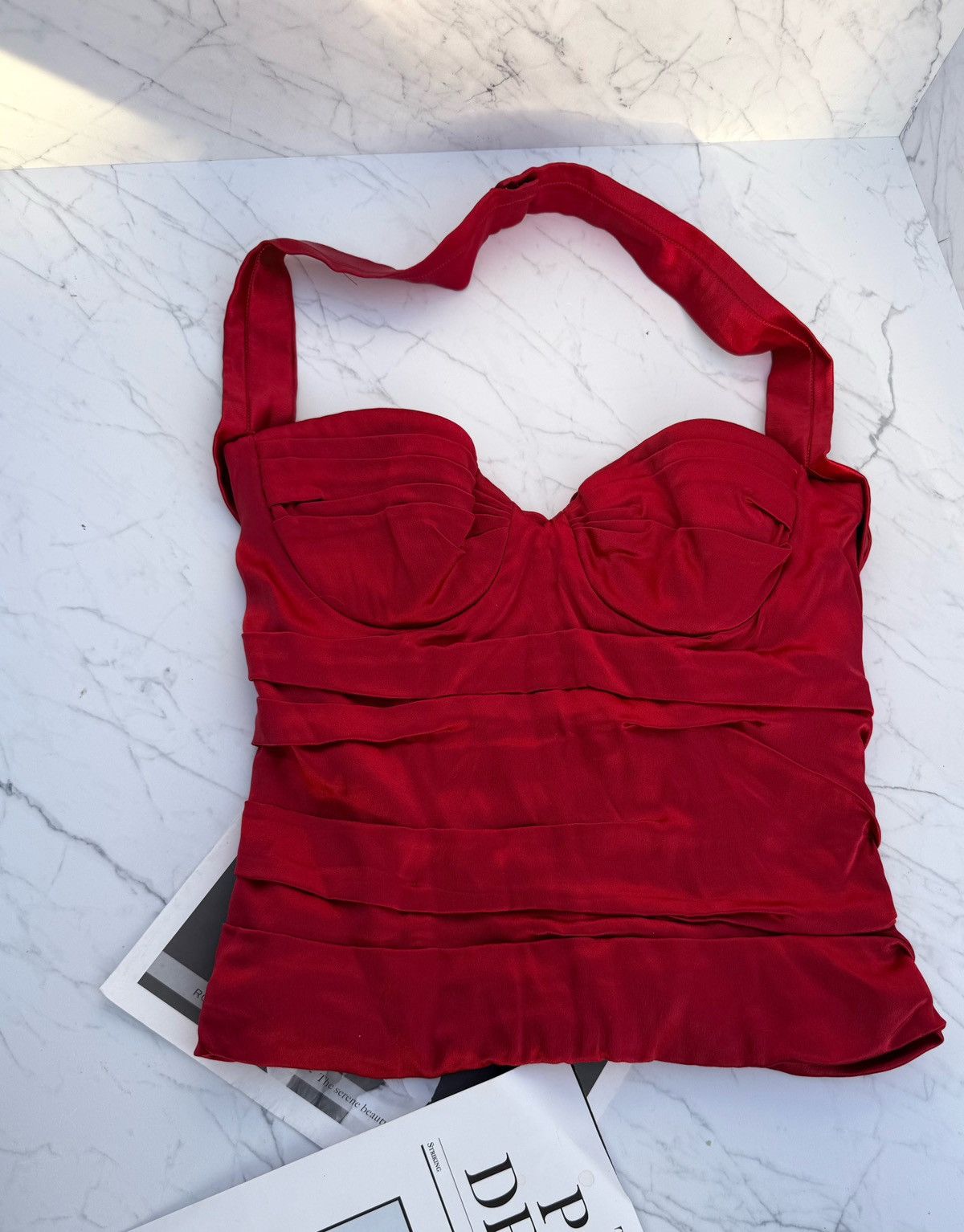 Dolce & Gabbana dolce & gabbana red top corset Size S / US 4 / IT 40 - 8 Thumbnail