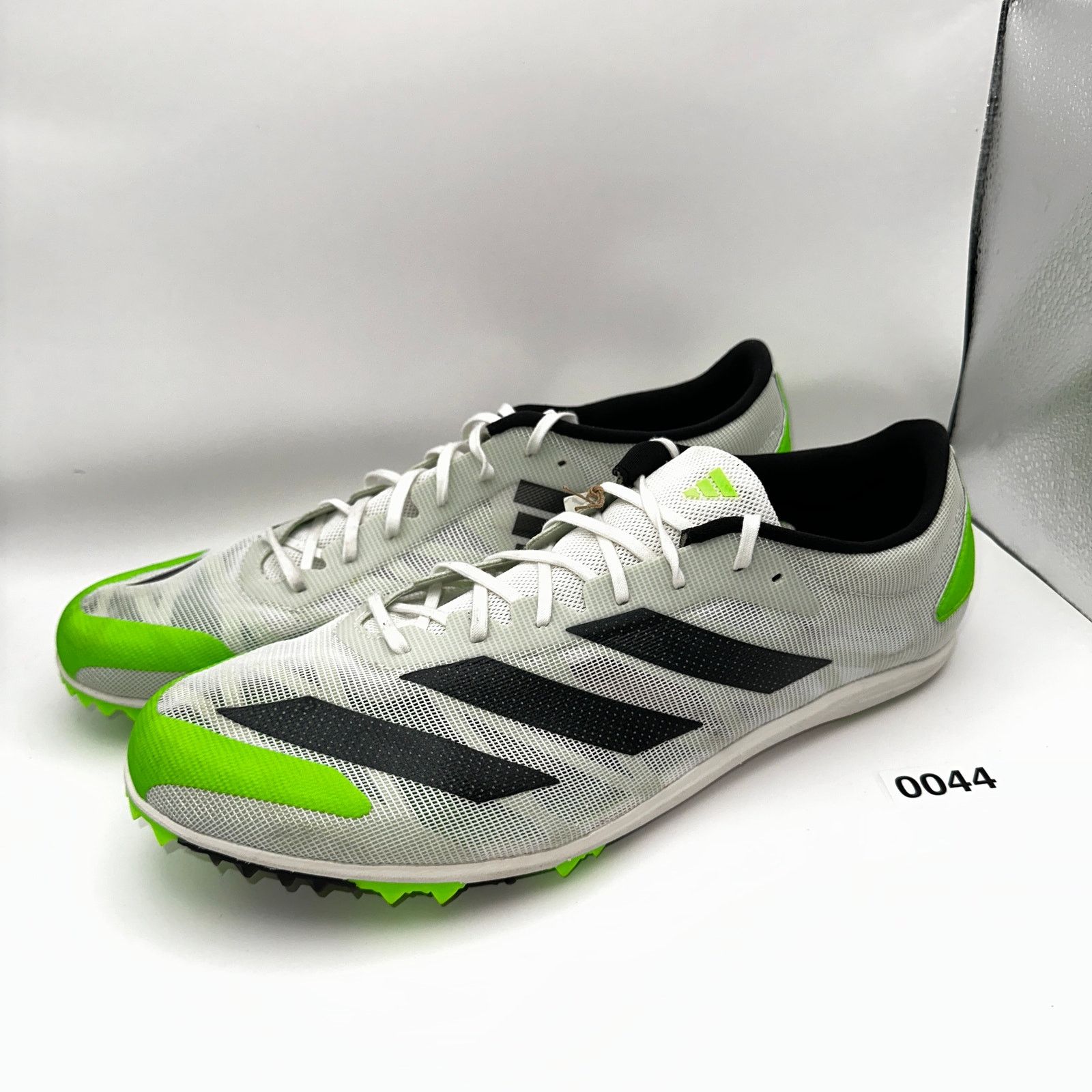 Adidas Adidas Adizero XCS Mens 15 Running Cleats White Solar Green Size US 15 / EU 48 - 1 Thumbnail