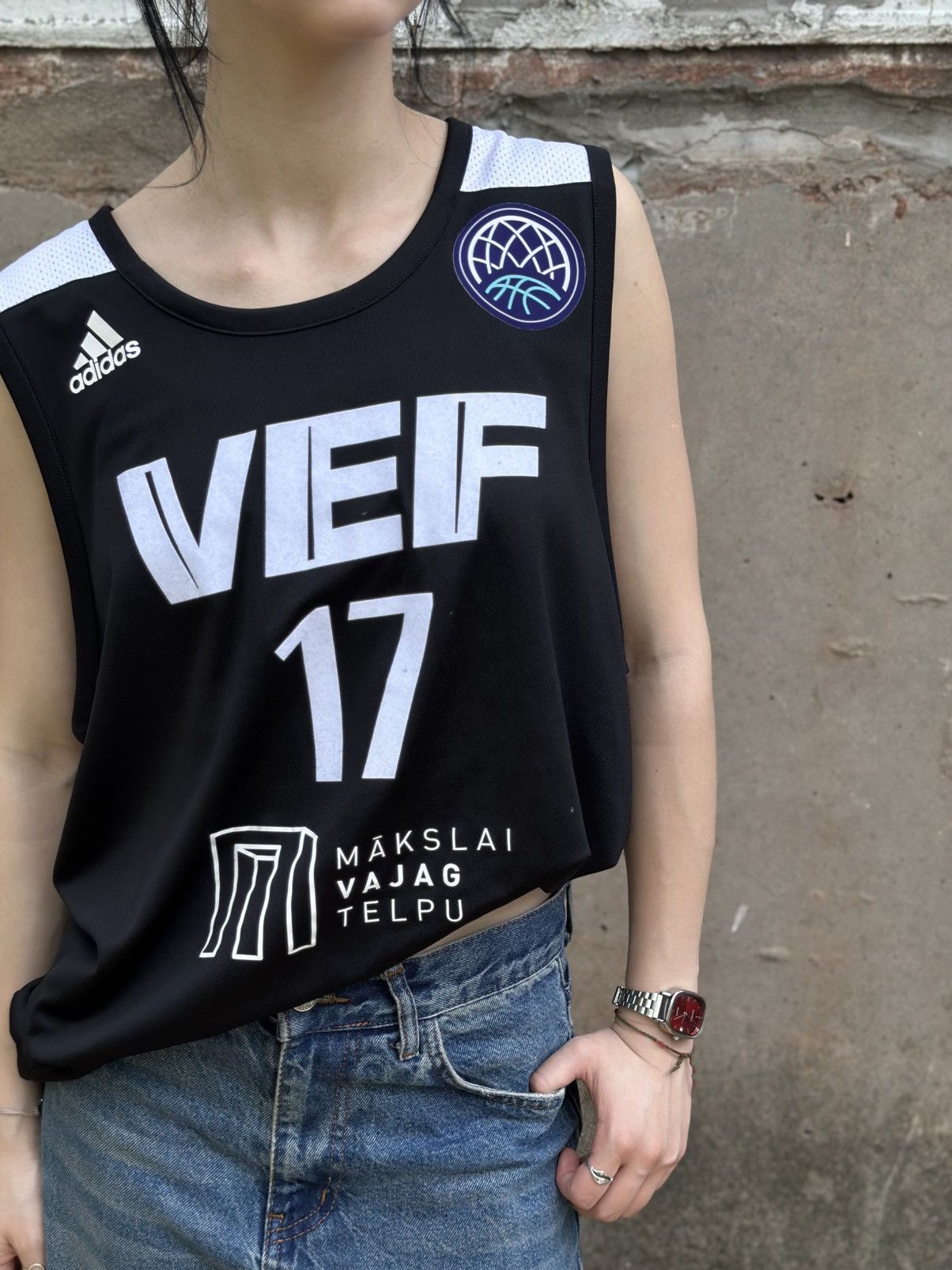 Adidas VTG Adidas Mans Tank Top Sleeves Size XL Riga VEF 17 Players Size US XL / EU 56 / 4 - 4 Thumbnail