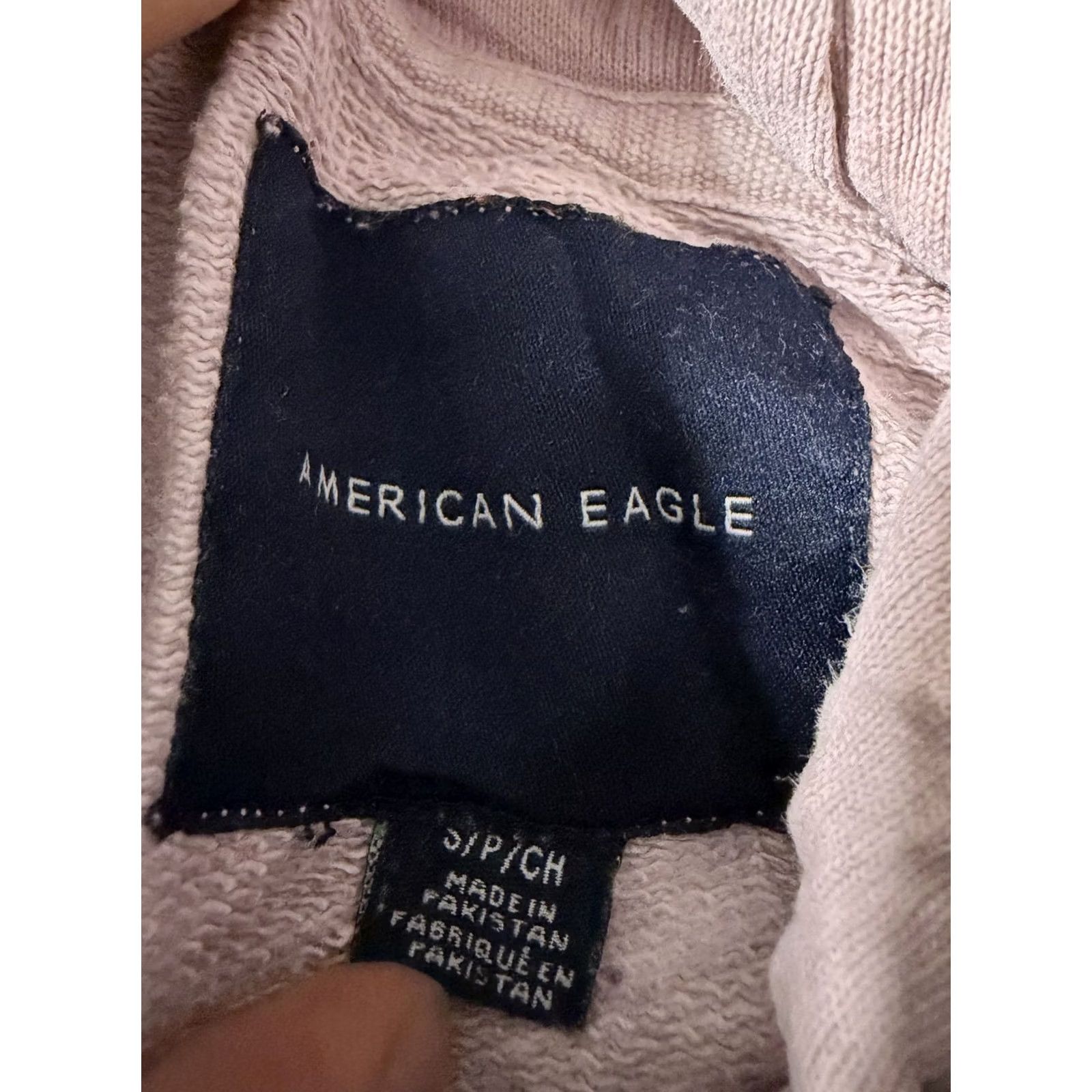 Vintage American Eagle Shirt Mens S Pink Hoodie Thermal Pullover Sweatshirt Logo Size US S / EU 44-46 / 1 - 5 Thumbnail