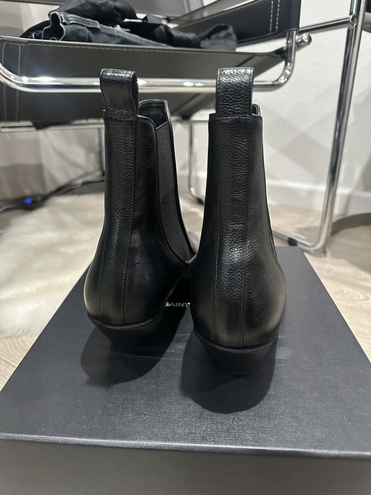 Saint Laurent Paris $1195 BNIB Ellis 50 Banana Boots 41 