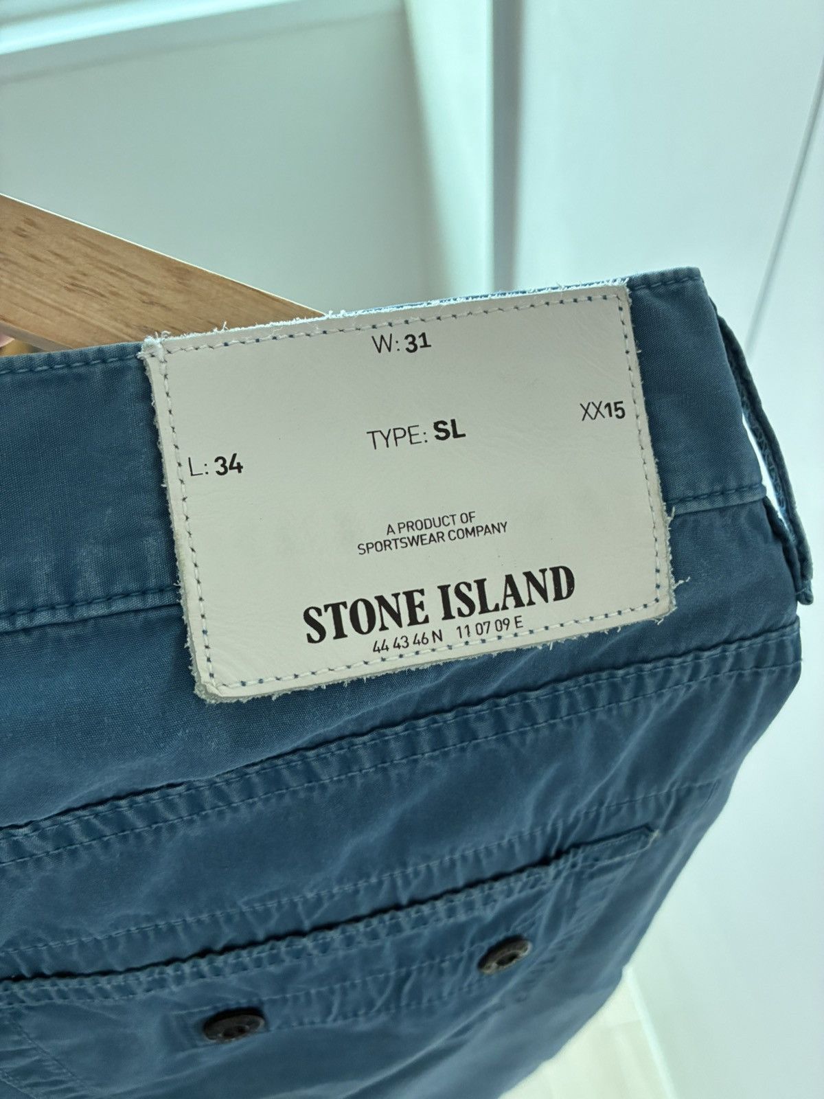 Stone Island Stone Island Slim Fit Garment Dyed Cotton Pants W31 L34 Size US 31 - 6 Thumbnail