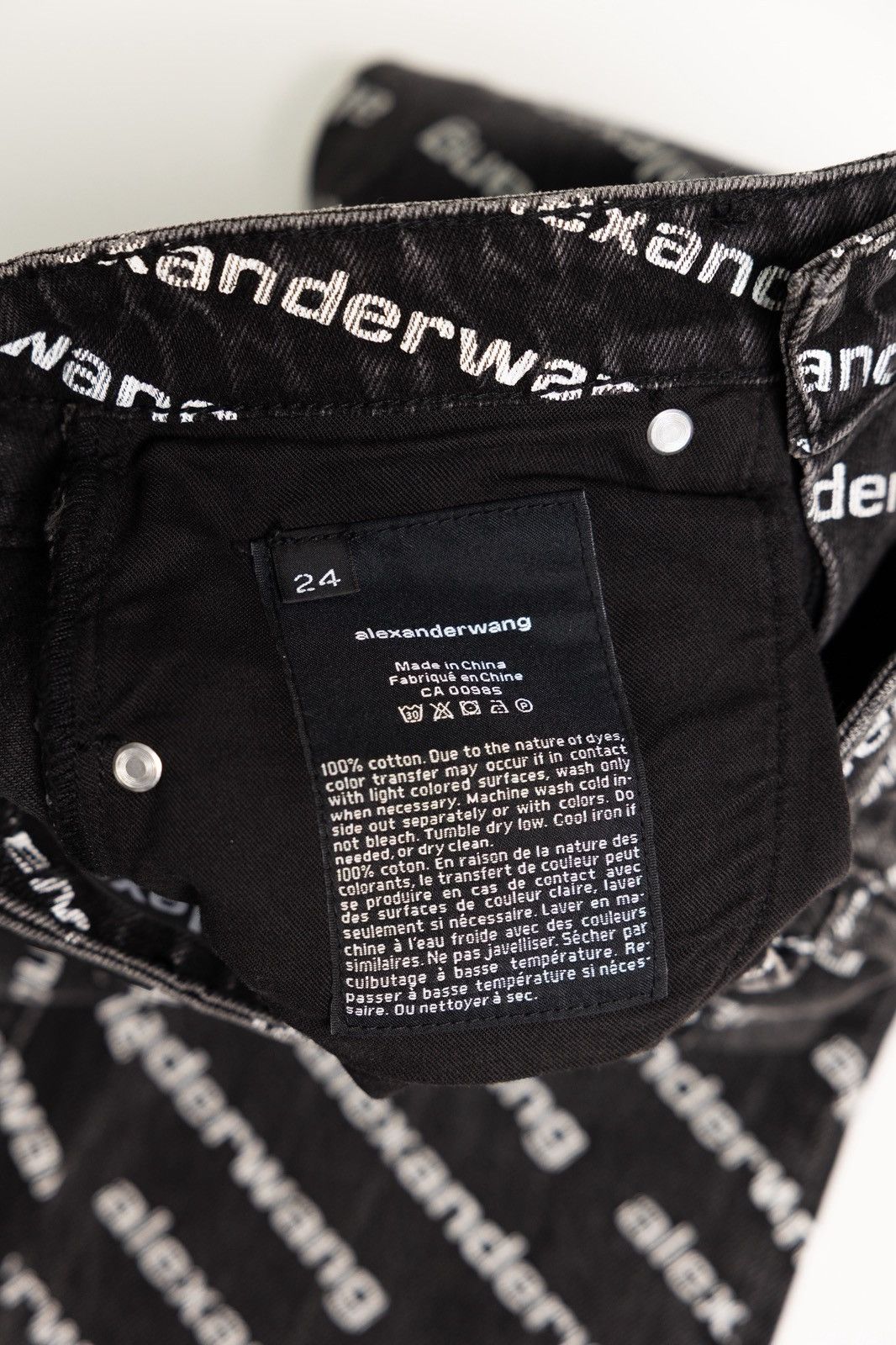 Alexander Wang Alexander Wang Falling Back Logo Women’s Denim Size 24" / US 00 / IT 34 - 5 Thumbnail