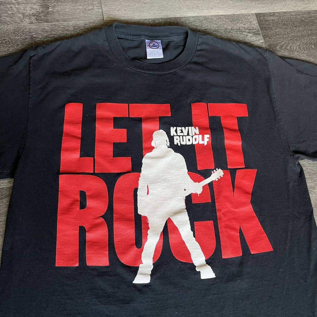Rap Tees Vintage 2008 Kevin Rudolf Let it Rock Rap T Shirt Lil Wayne Size US L / EU 52-54 / 3 - 3 Thumbnail