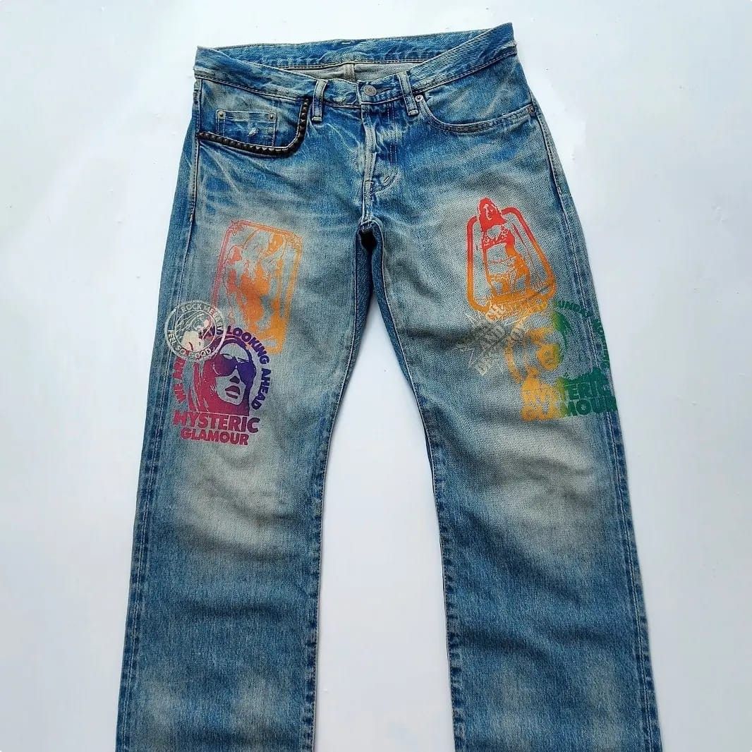 Hysteric Glamour × Japanese Brand × Vintage Hysteric Glamour Search And Destroy Selvedge Denim Pants Size US 30 / EU 46 - 5 Thumbnail