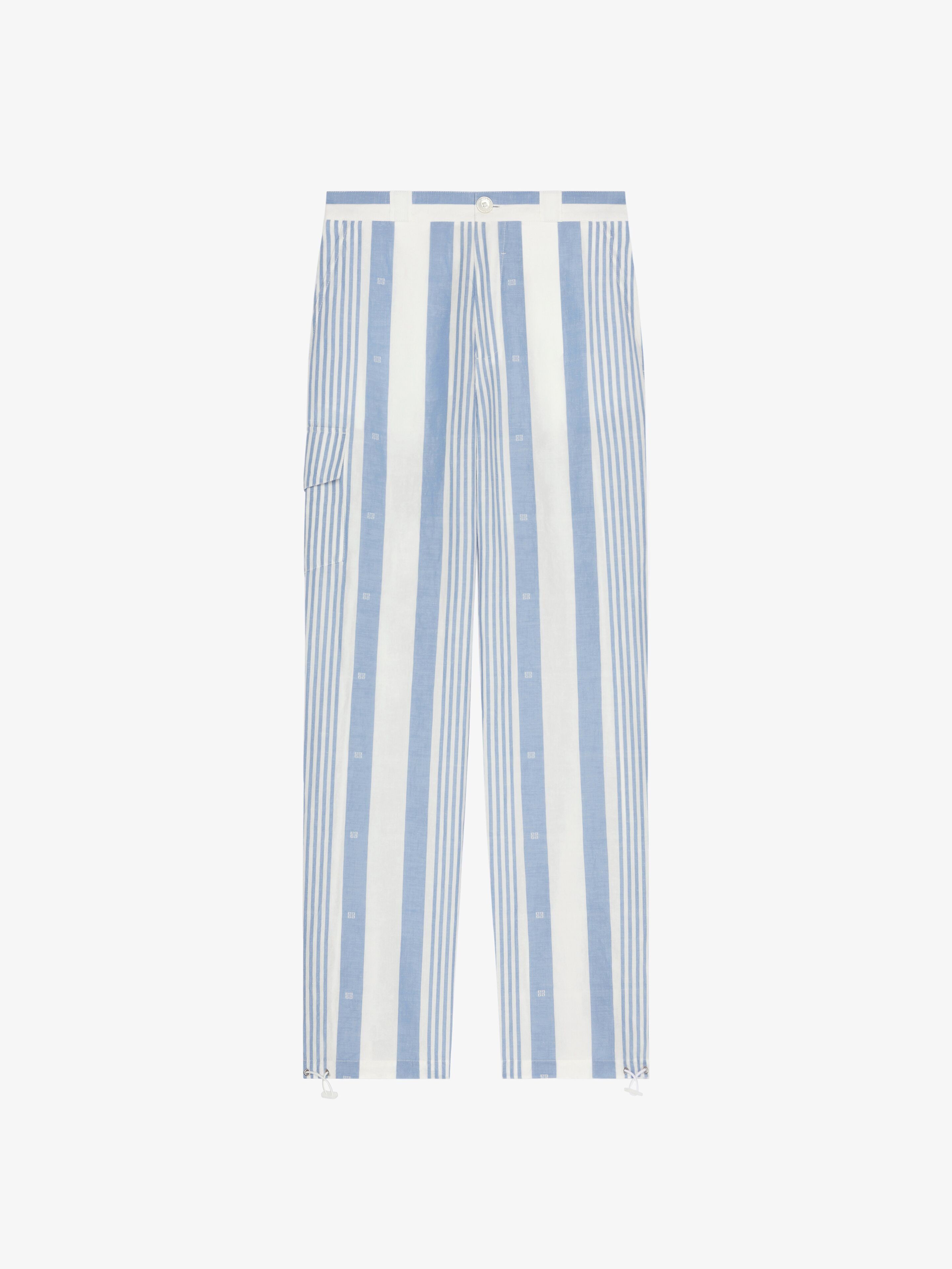 Givenchy o1n1vont0326 Pants In Linen in Blue/White Size US 34 / EU 50 - 5 Thumbnail