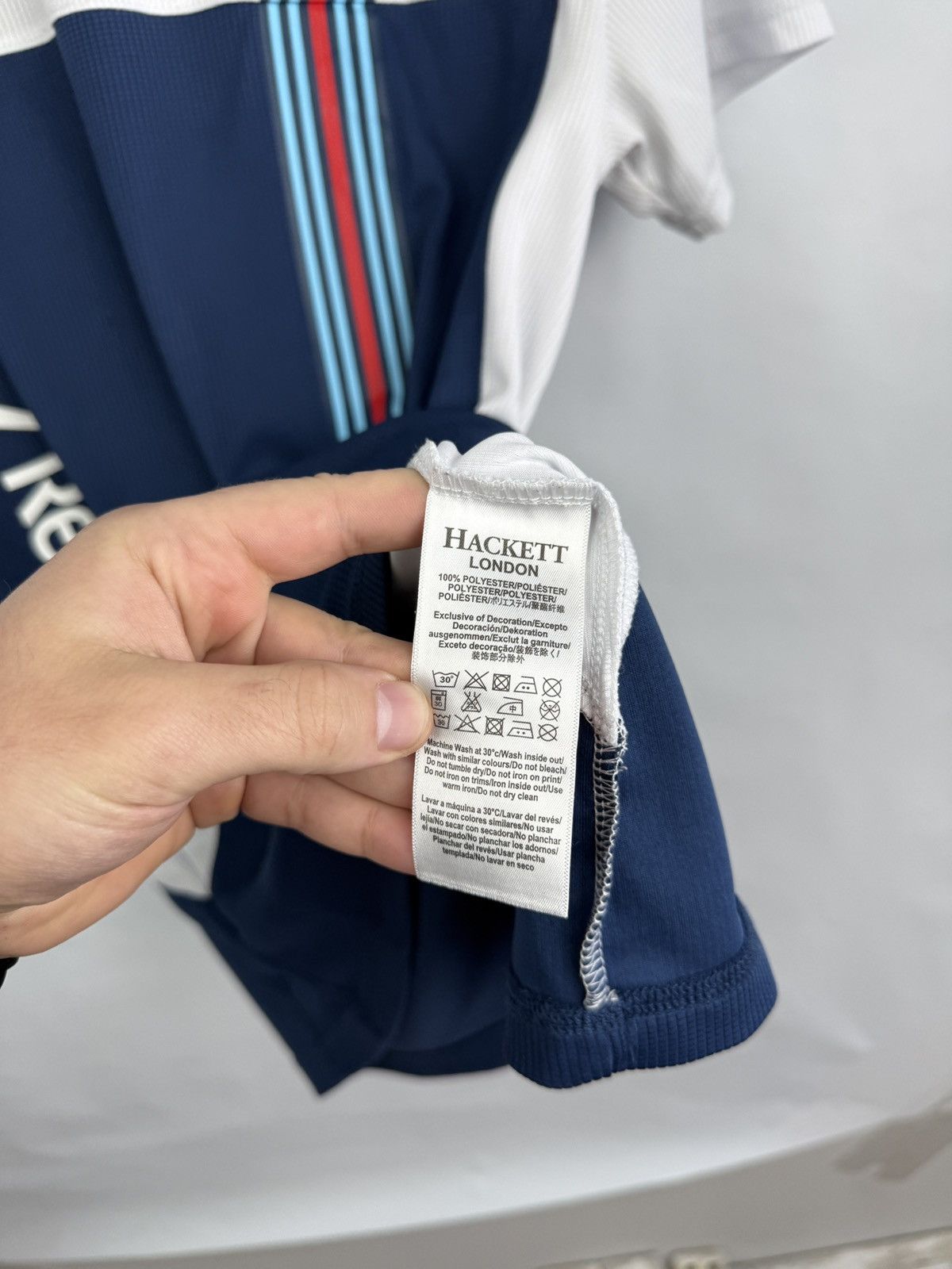 Hackett 🇬🇧 Hackett Williams Martini Racing Mercedes Jersey F1 Rare Size US L / EU 52-54 / 3 - 10 Thumbnail