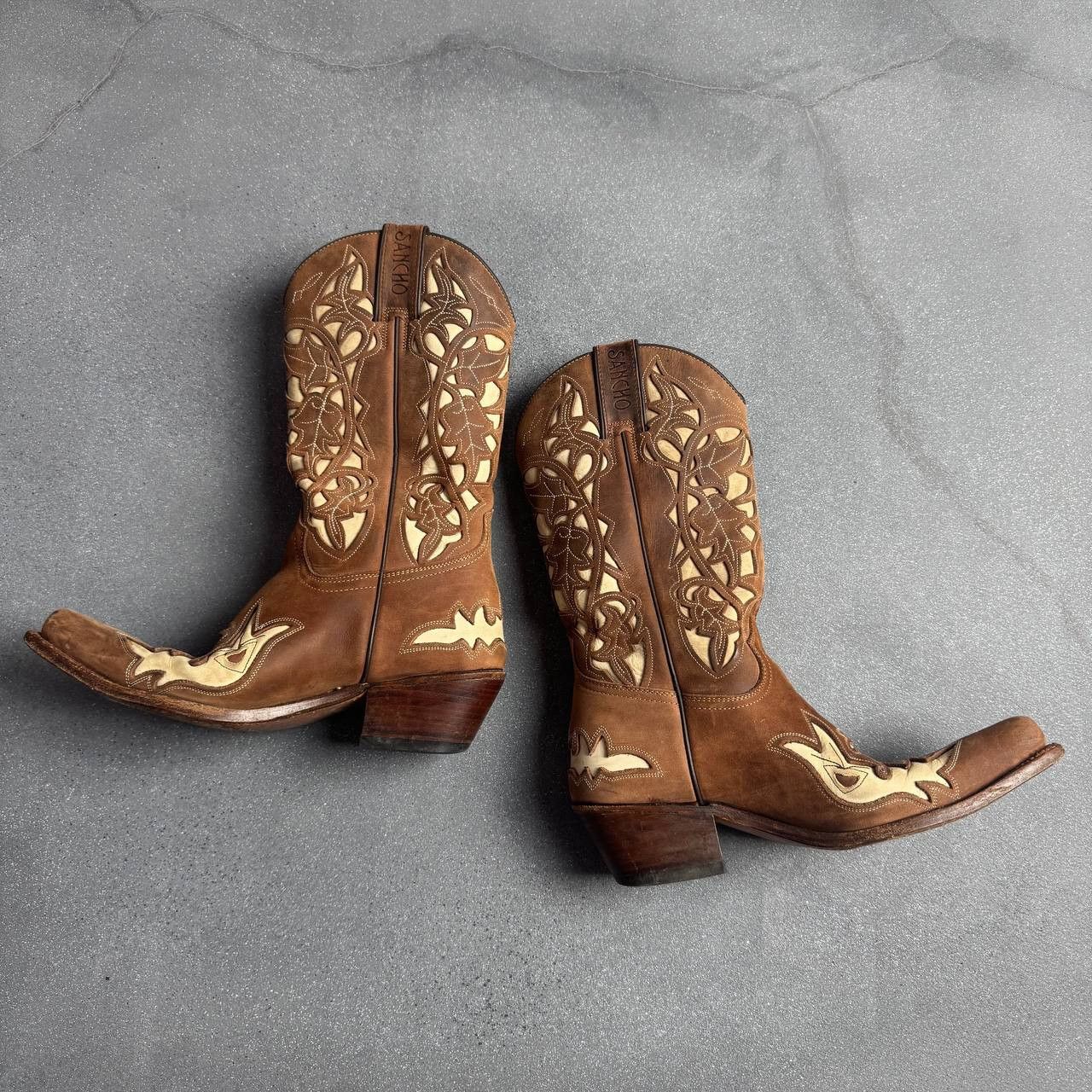 Japanese Brand × Sancho Boots × Vintage Sancho Boots Vintage Western Cowboy Boots Size US 7 / IT 37 - 2 Thumbnail